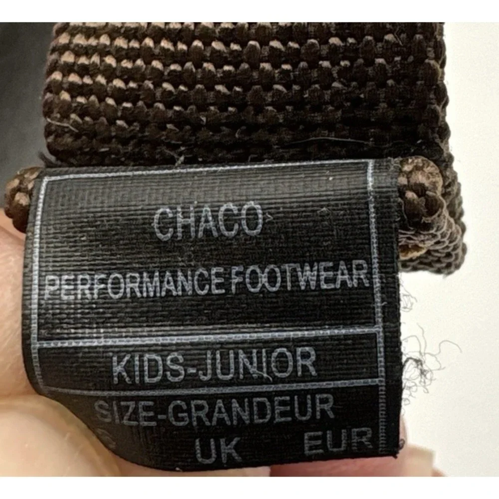 CHACO Sandals Juniors Size US 4 Orange Brown Outdoor Trail Hiking Open Toe Shoe‎